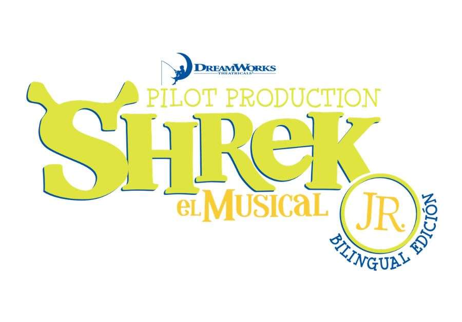 Dreamworks Pilot Production Shrek el Musical JR Bilingual logo